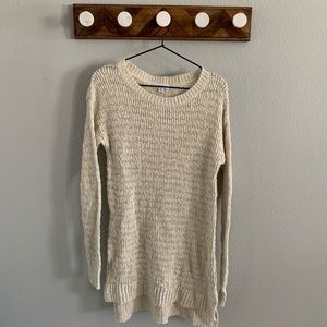 Cream/Gold Maternity Sweater